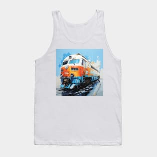 Timeless Rails: Vintage Elegance Tank Top